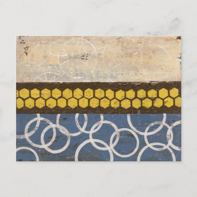 Honig-Kamm abstraktes I Postkarte (Vorderseite)