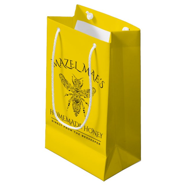 Honig Kleine Geschenktüte (Vorderseite Schrägansicht)