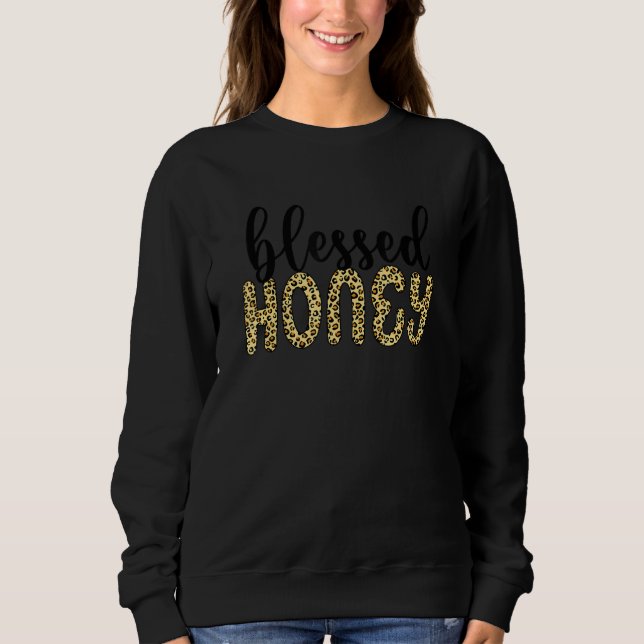 Honig Leopard Mama Oma Mother S Day Sweatshirt (Vorderseite)