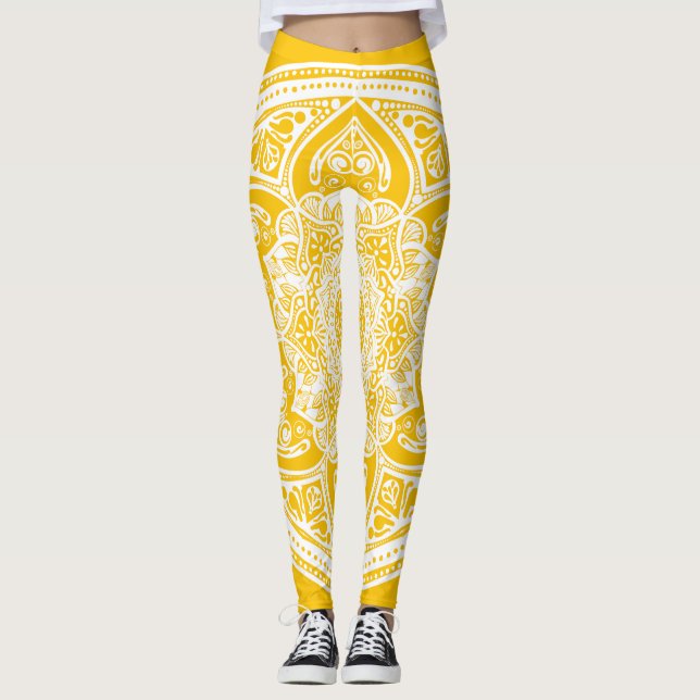 Honig Mandala Leggings (Vorderseite)