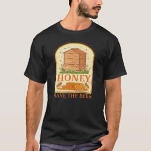 Honig Rette den Honigbienen-Imker T-Shirt