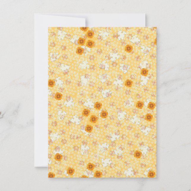 Honig-Ringelblumen-Hochzeits-Set Einladung (Vorderseite)