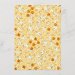 Honig-Ringelblumen-Hochzeits-Set Einladung