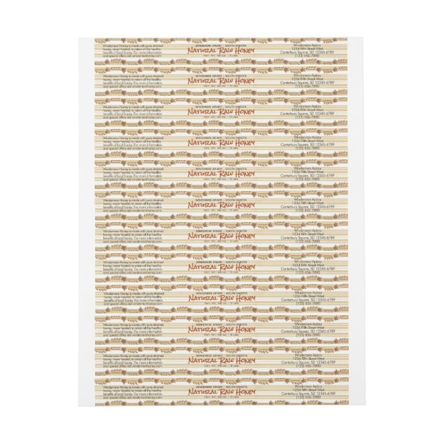 Honig-Rohfarben-Blumenzwiebelzange (Bogen)