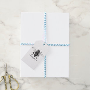 Honig Schwarze Hummel Arbeiterbiene Geschenkanhänger