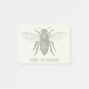 Honig Schwarze Hummel Arbeiterbiene Post-it Klebezettel