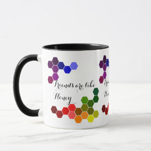 Honig-Thema mit positiven Wörtern Tasse