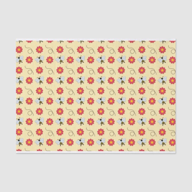 Honig und Blume Seidenpapier (Vorderseite)