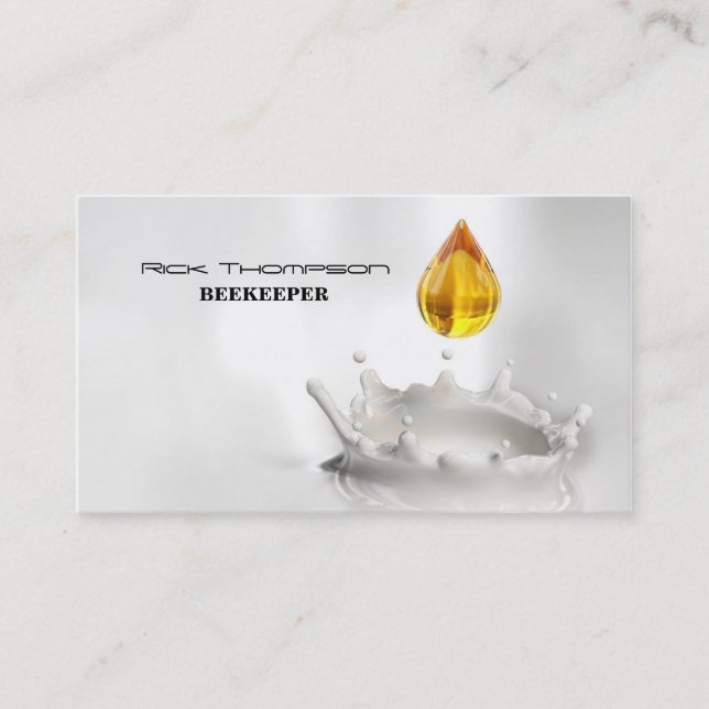 Honig-Verkäufer/Imker-geschmackvolle süße Biene Visitenkarte (Vorderseite)