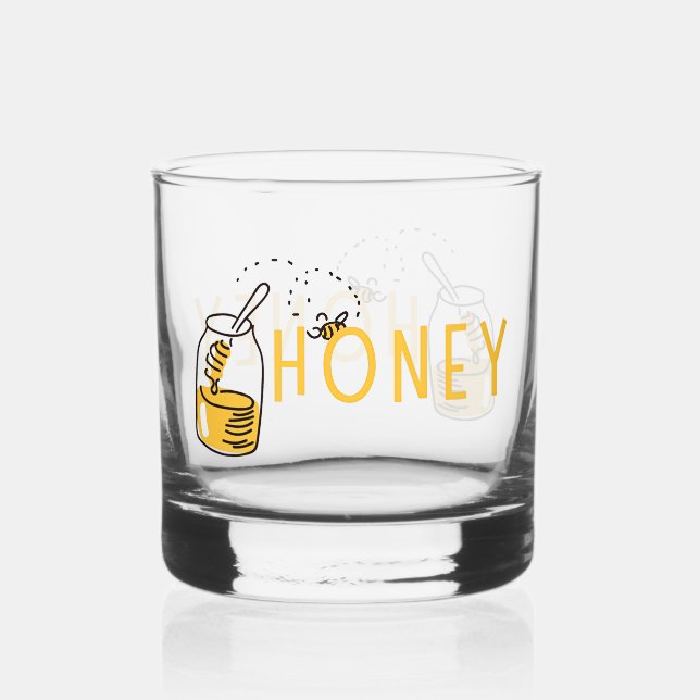 Honig Whiskey Glas (Vorderseite)
