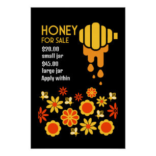 Honig zum Verkauf Poster