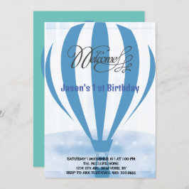 Honigballons für deinen ersten Geburtstagseinblick Einladung