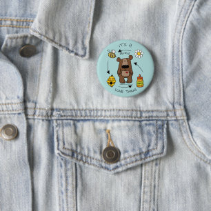 Honigbär - das Recycling Button