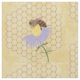 Honigbiene auf einem stoff