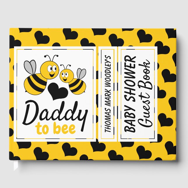 Honigbiene, Babydusche Gästebuch (Vorderseite)