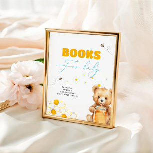 Honigbiene Bär Baby Shower Bücher Für Baby Poster