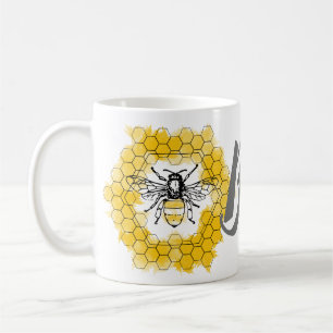 Honigbiene Bumblebee trendiger Sommer und Frühling Kaffeetasse