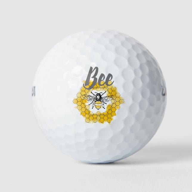 Honigbiene Bumblebee trendy Sommer und Frühling Golfball (Vorderseite)