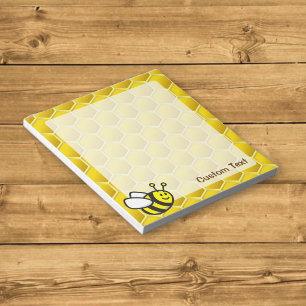 Honigbiene Cartoon Notizblock