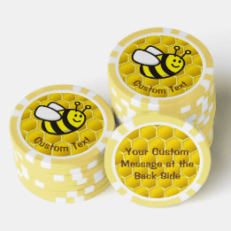 Honigbiene Cartoon Pokerchips