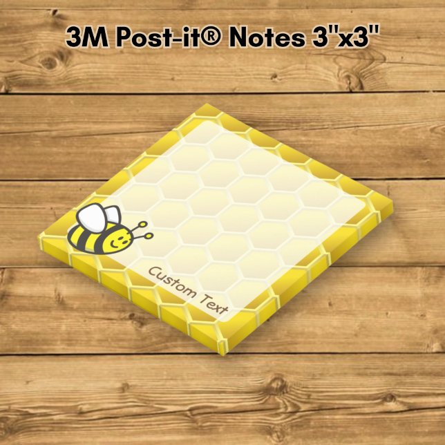 Honigbiene Cartoon Post-it Klebezettel (Von Creator hochgeladen)