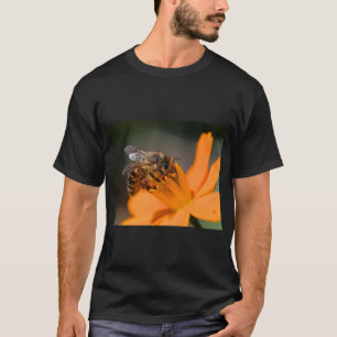 Honigbiene & Cosmos Blume Natur T-Shirt