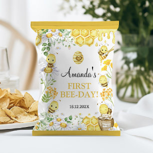 Honigbiene Erster Bienentag Geburtstag Chip-Tüten- Flyer