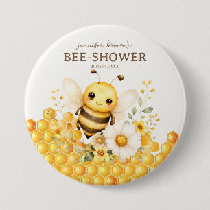 Honigbiene Geburtstag Baby Button