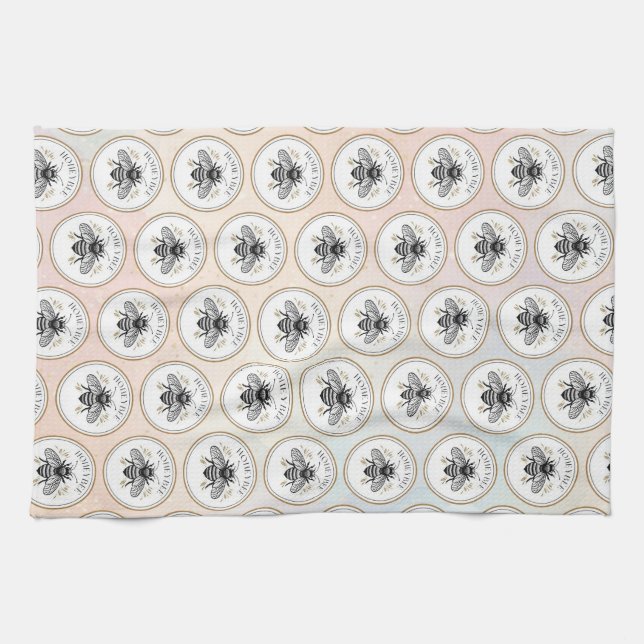 Honigbiene Geschirrtuch (Horizontal)