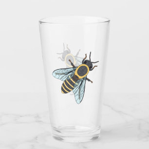 Honigbiene - Glaskelch Glas