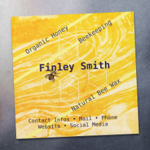 Honigbiene Hexagon Mixed Farbe Textur Custom Text