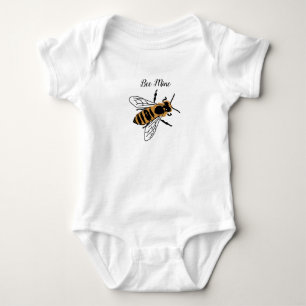 Honigbiene Illustration Sei Mein Bienenkunst Baby Strampler