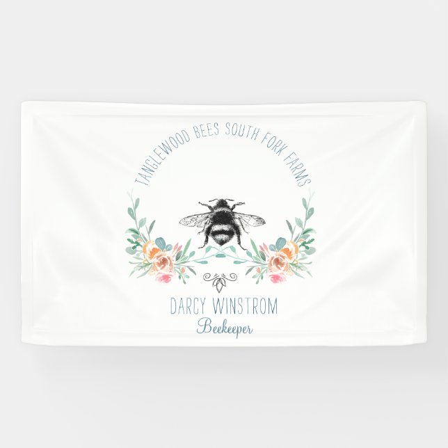 Honigbiene-Imkerin Banner (Horizontal)