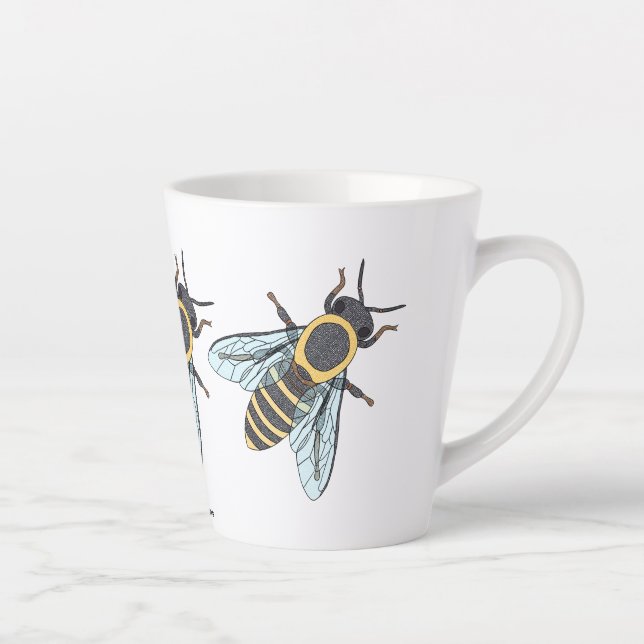 Honigbiene (klein) - Latte Tasse (Rechts)
