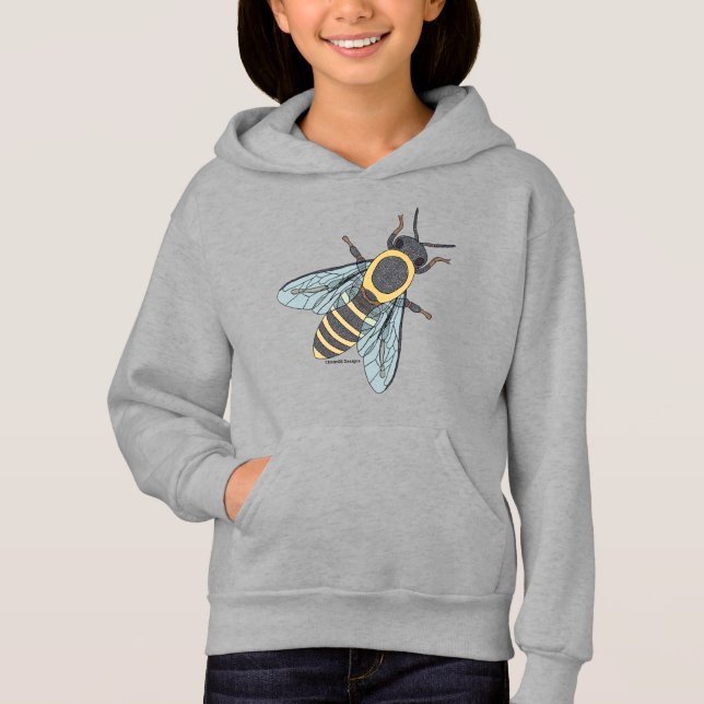 Honigbiene (lebend) - Mädchenhaus Hoodie (Vorderseite)