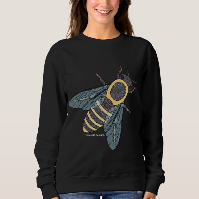 Honigbiene (lebhaft) - Women's Basic Sweatshirt (Vorderseite)