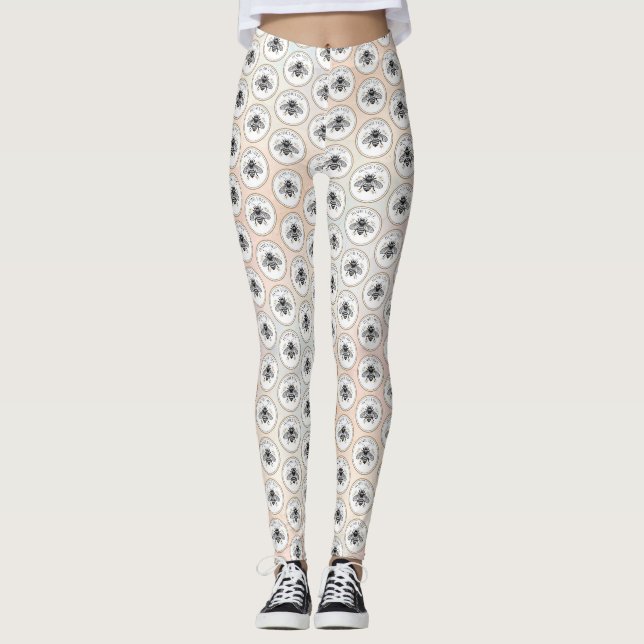 Honigbiene Leggings (Vorderseite)