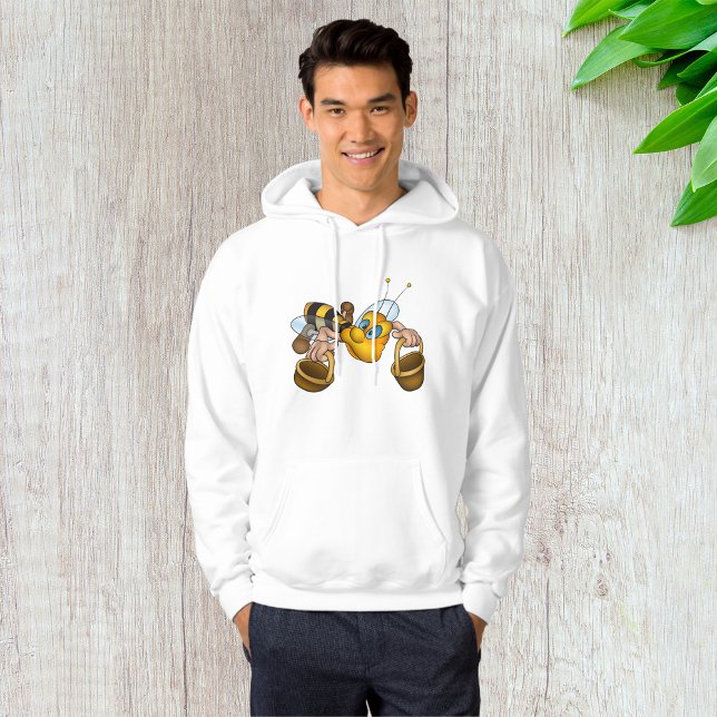 Honigbiene mit Körben Fun Besy Illustration Hoodie (Von Creator hochgeladen)