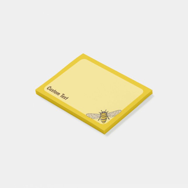 Honigbiene Post-it Klebezettel (angewinkelt)