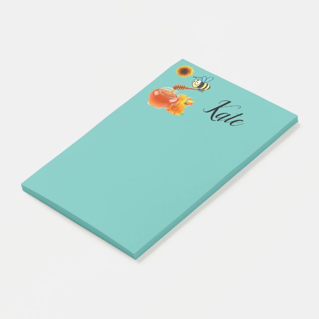 Honigbiene Post-it Klebezettel (angewinkelt)