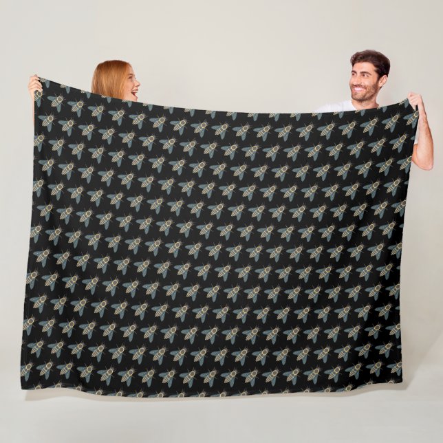 Honigbiene (schwarz) - Fleece Blanket (Beispiel)