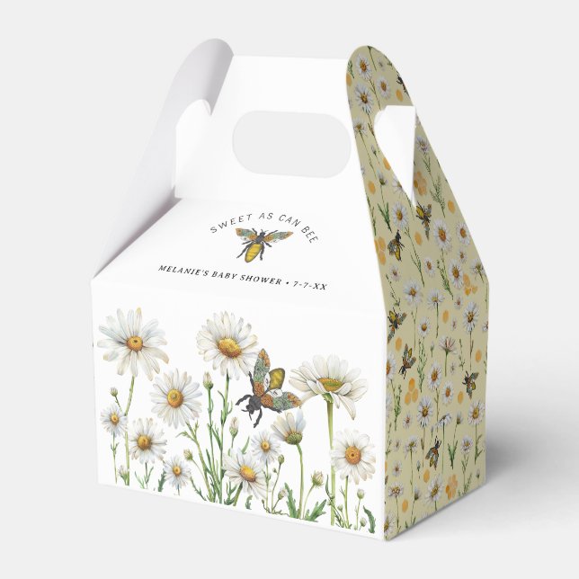 Honigbiene süß wie kann Baby Dusche Gefälligkeitsb Geschenkschachtel (Vorderseite)