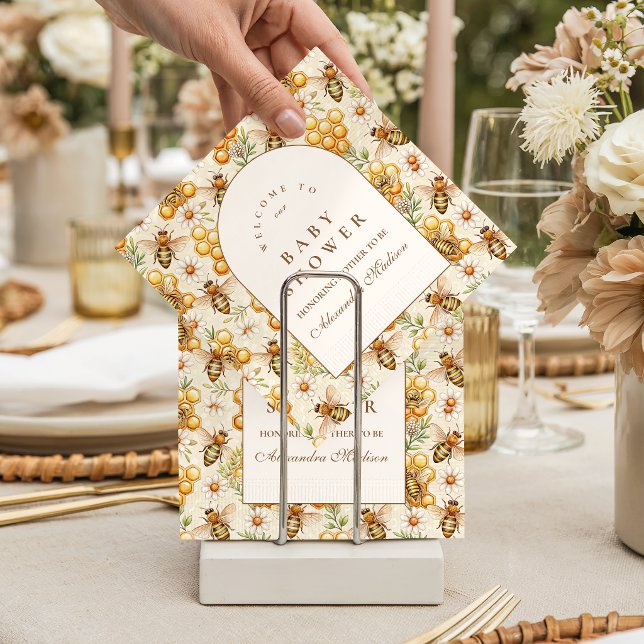 Honigbiene Thema Baby Shower Serviette (Von Creator hochgeladen)
