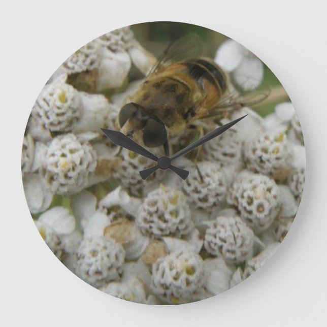 Honigbiene und Blume Uhr (Vorderseite)