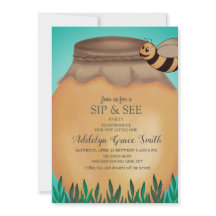 Honigbiene und Honey Pot Sip Babydusche