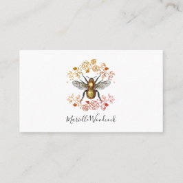 Honigbiene und Laurel von Rose Visitenkarte