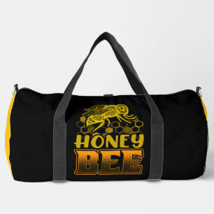Honigbiene Waben Grafik Duffle Bag