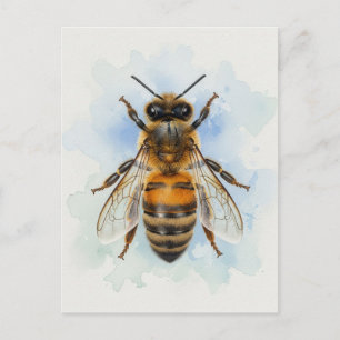 Honigbiene – Watercolor Guardian Postkarte