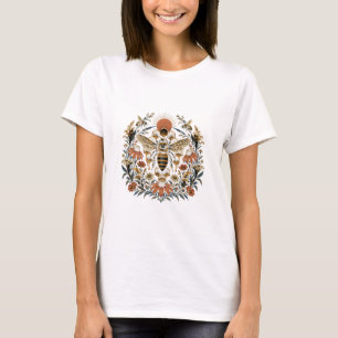 Honigbiene Wiese 4K Grafik T-Shirt