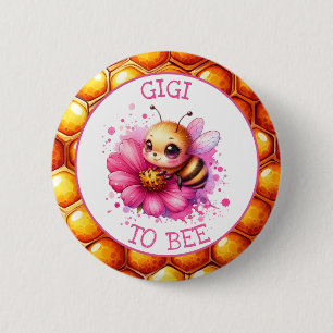 Honigbiene zum Thema Girl's Baby Shower Gigi Button
